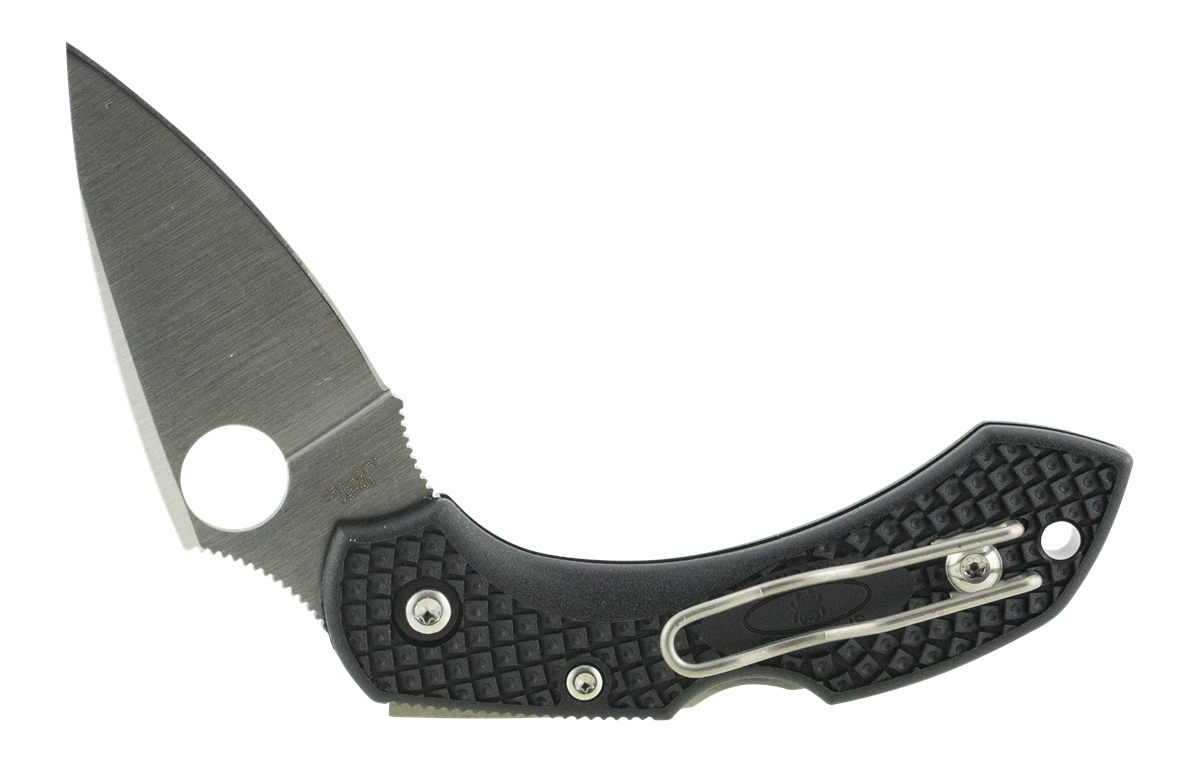 Spyderco C28PBK2 Dragonfly 2 2.25in Folding Clip Point Plain VG-10 SS Blade