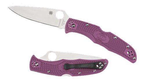 Spyderco C10FPPR Endura 4 Lightweight 3.75in Folding Clip Point Plain VG-10
