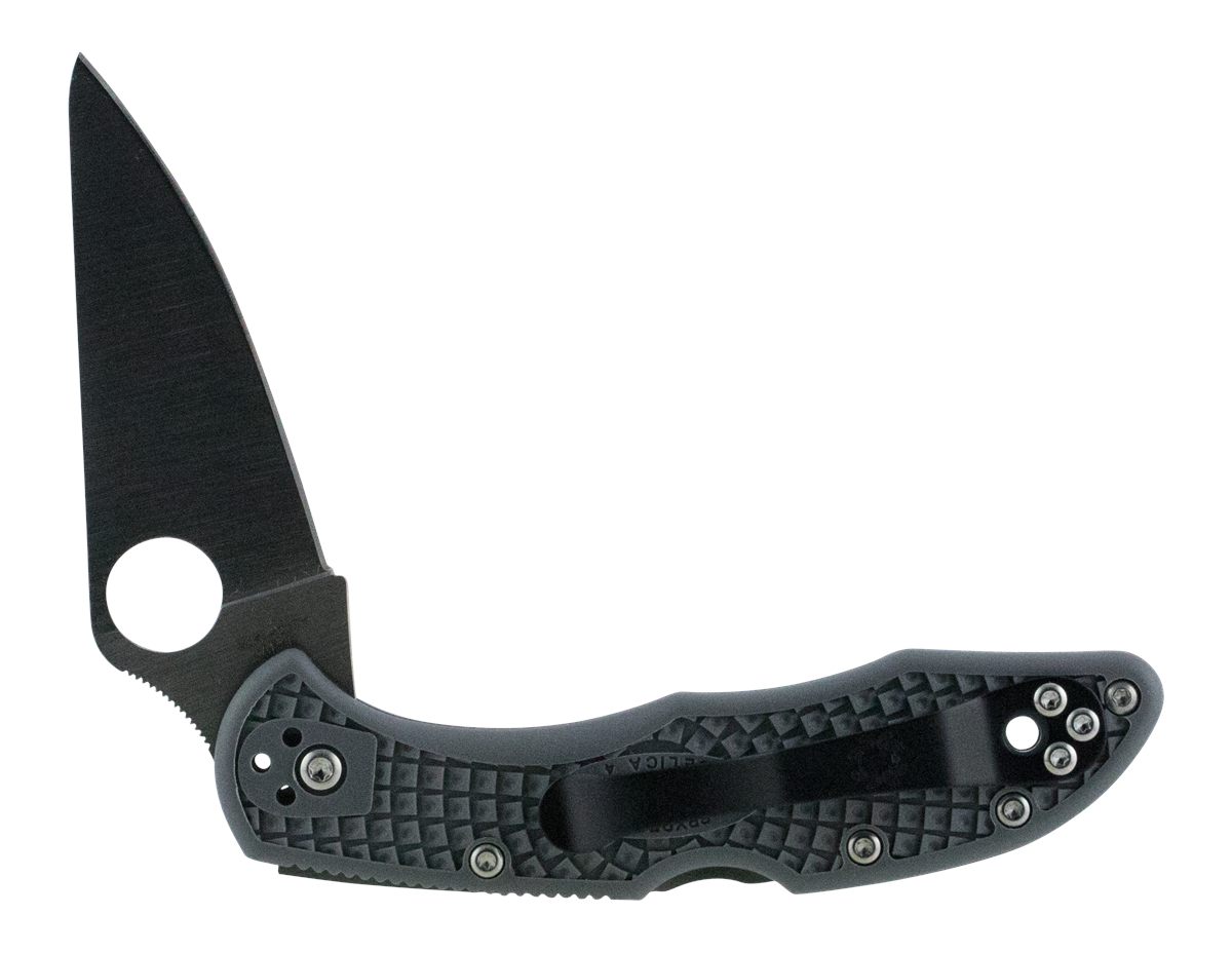 Spyderco C11FPGY Delica 4 Lightweight 2.88in Folding Drop Point Plain VG-10