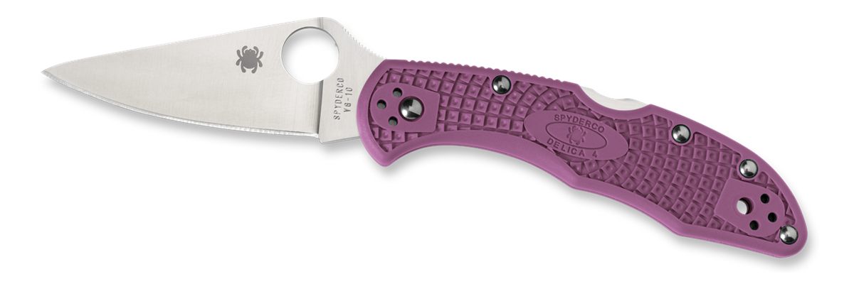 Spyderco Cllfppr Delica 4 Lightweight 2.88in Folding Drop Point Plain VG-10