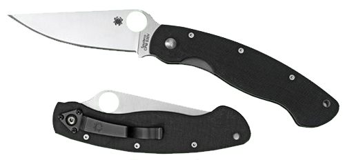 Spyderco C36GPE Military 4in Folding Modified Clip Point Plain CPM S30V Sta