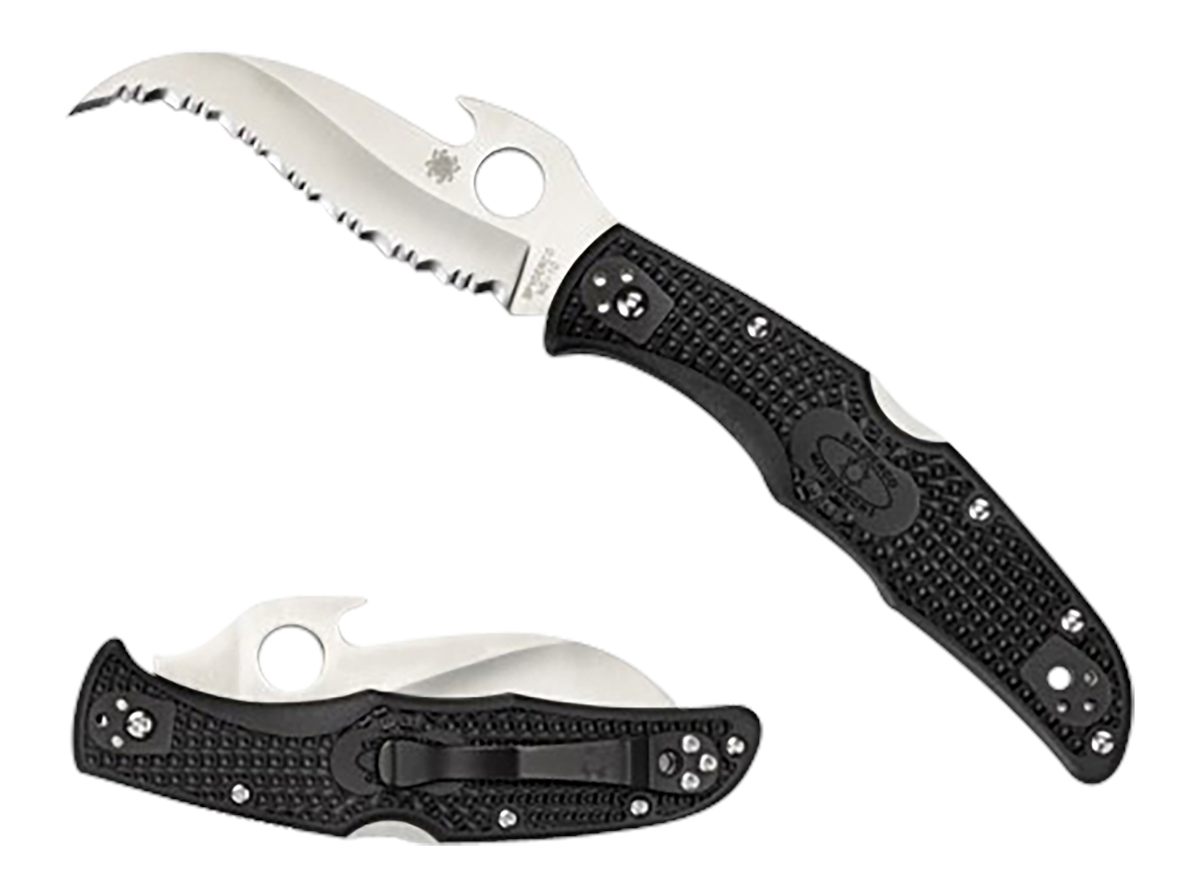 Spyderco C12SBK2W Matriarch 2 3.57in Folding Reverse S Serrated Satin VG-10