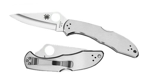 Spyderco C11P Delica 4 2.95in Folding Drop Point Plain VG-10 SS Blade/ Stai