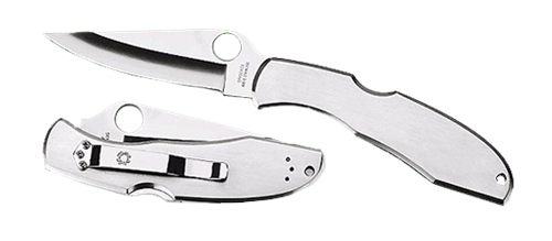 Spyderco C10S Endura 4 3.85in Folding Clip Point Part Serrated VG-10 SS Bla