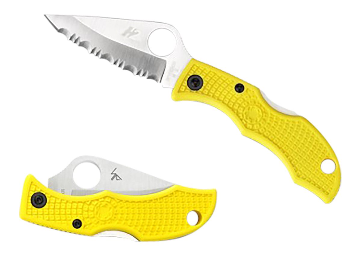 Spyderco LYLP3 Ladybug 3 Salt 1.94in Folding Plain Stonewashed H2 Steel Bla