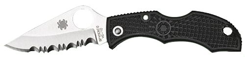 Spyderco LBKS3 Ladybug 3 1.94in Folding Modified Clip Point Serrated VG-10