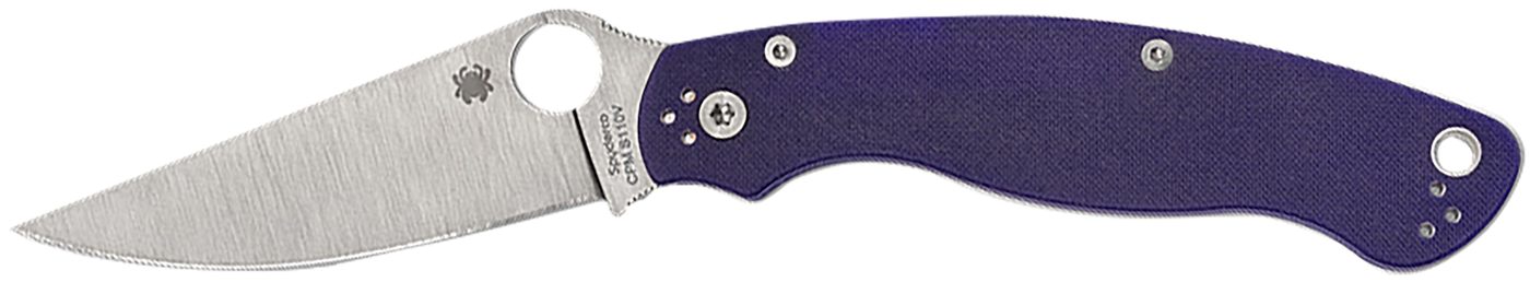 Spyderco C36GPDBL2 Military 2 4in Folding Plain Satin CPM S30V SS Blade, Da