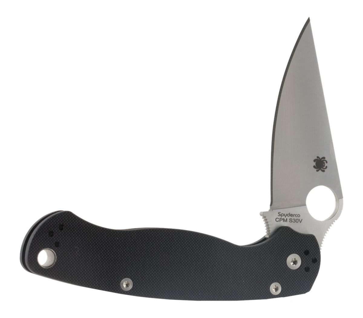 Spyderco C81GP2 Para Military 2 3.42in Folding Drop Point Plain CPM S45VN S