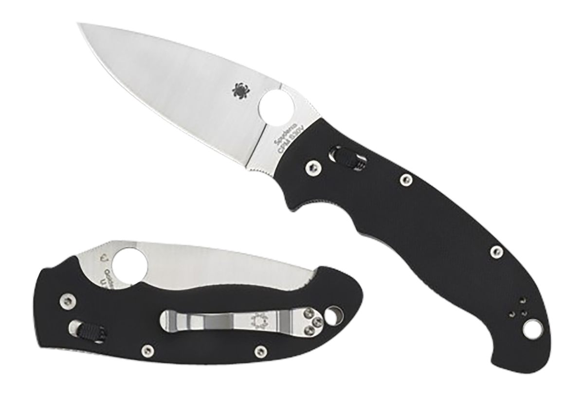 Spyderco C95GP2 Manix 2 XL 3.85in Folding Plain Satin CPM S30V SS Blade/Bla
