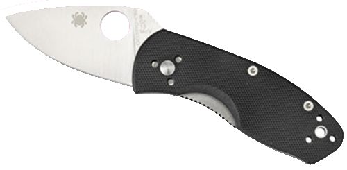 Spyderco C148GP Ambitious 2.25in Folding Drop Point Plain 8 Cr13 MoV SS Bla
