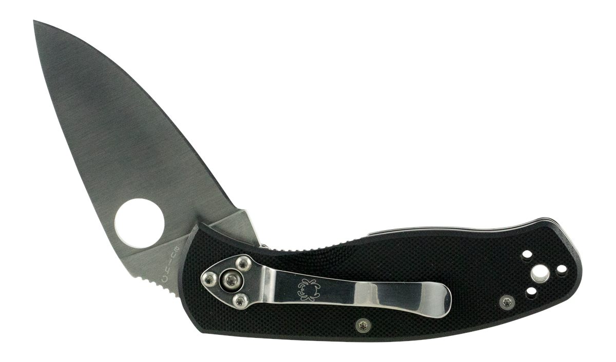 Spyderco C136GP Persistence 2.77in Folding Drop Point Plain 8 Cr13 MoV SS B