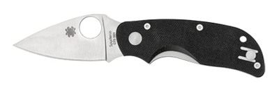 SPYDERCO CAT BLACK G-10 PLAINEDGE