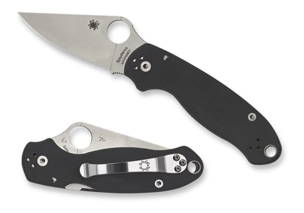 Spyderco C223GP Para 3 2.95in Folding Clip Point Plain Satin CPM S45VN SS B