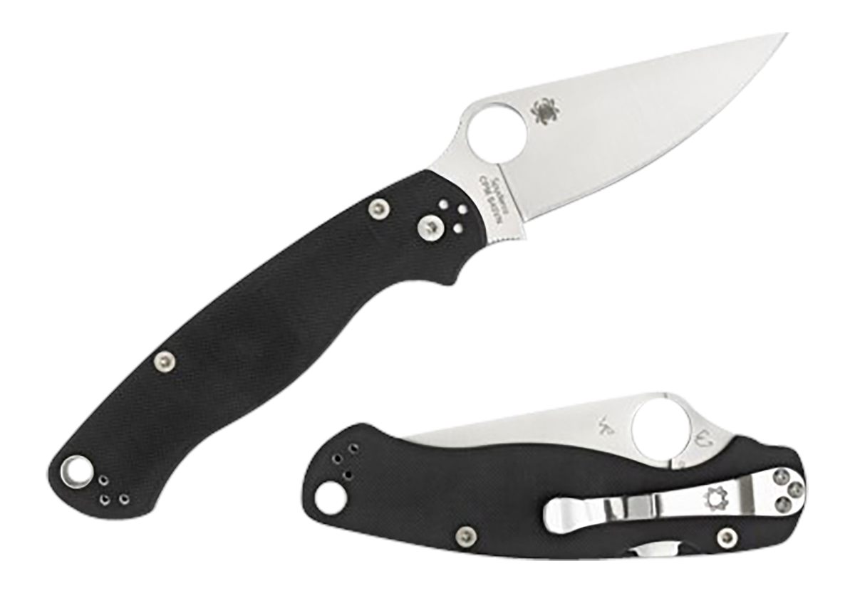 Spyderco C81GPLE2 Para Military 2 3.42in Folding Plain Satin CPM S45VN SS B