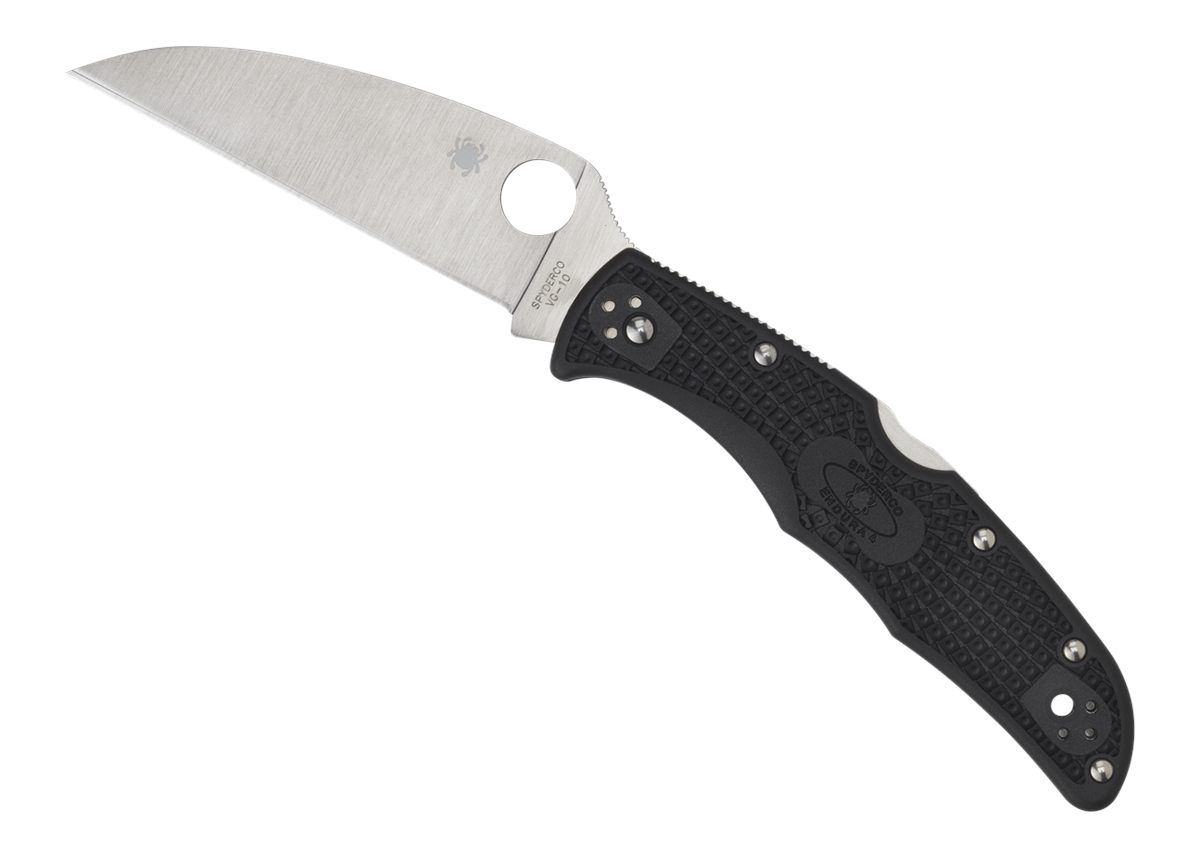 Spyderco C10FPWCBK Endura 4 Lightweight 3.78in Folding Wharncliffe Plain VG