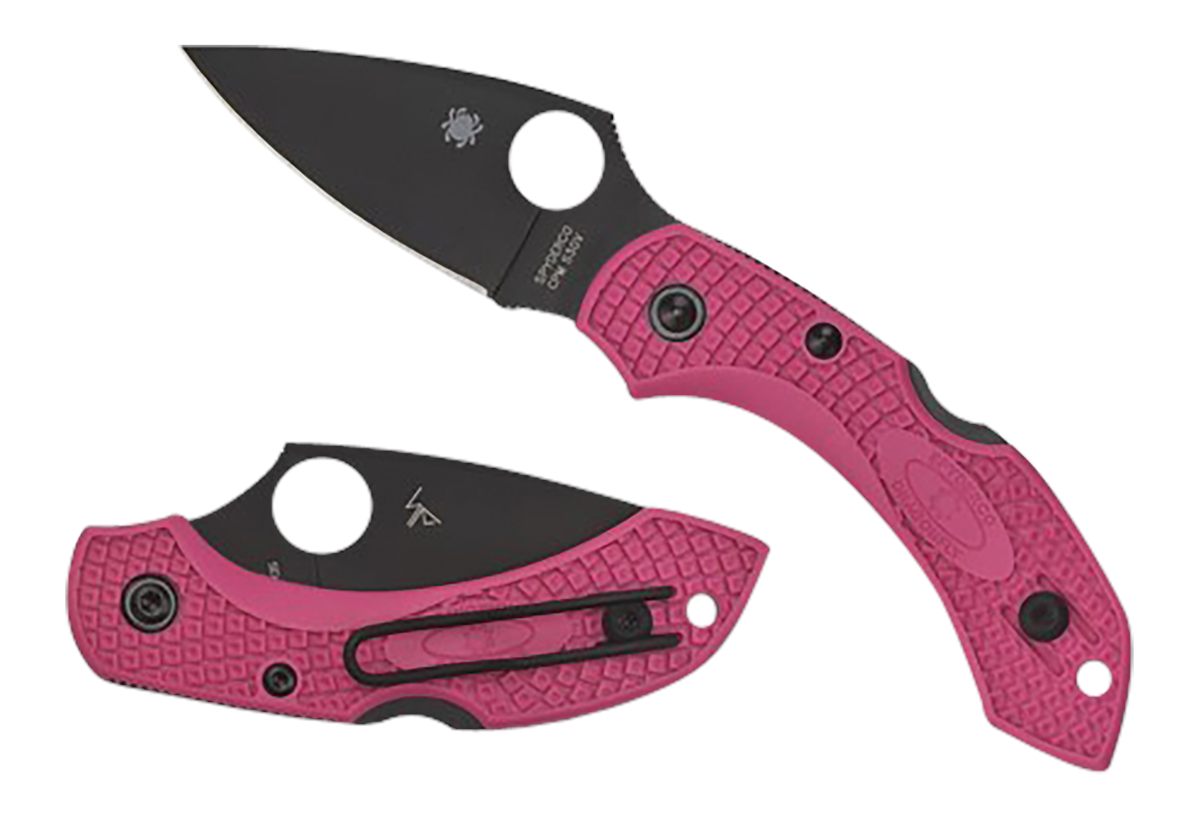 Spyderco C28FPPNS30VBK2 Dragonfly 2 2.30in Folding Plain Black TiCN CPM S30