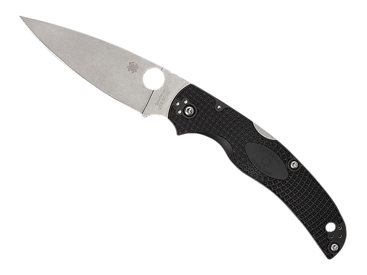 Spyderco C244PBK Native Chief Lightweight 4.02in Folding Plain Stonewashed