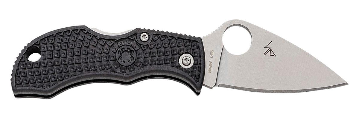 Spyderco MBKLFP Manbug 1.90in Stonewashed VG-10 SS Blade/ Black Textured FR
