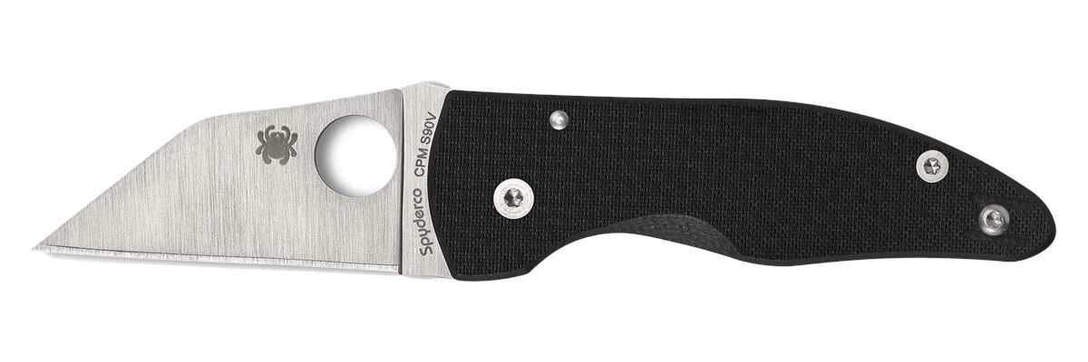 Spyderco C264CFP MicroJimbo 2.45in Folding Wharncliffe Plain Satin CPM S90V