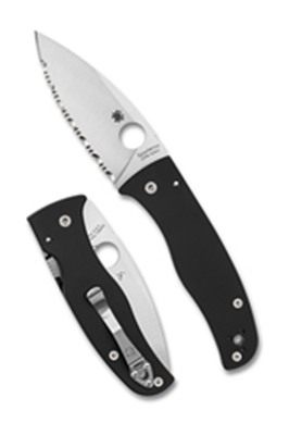 SPYDERCO BODACIOUS BLK/SLV S30V SRTD