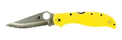 SPYDERCO STRTCH 2 XL LW SLT YLW SRTD