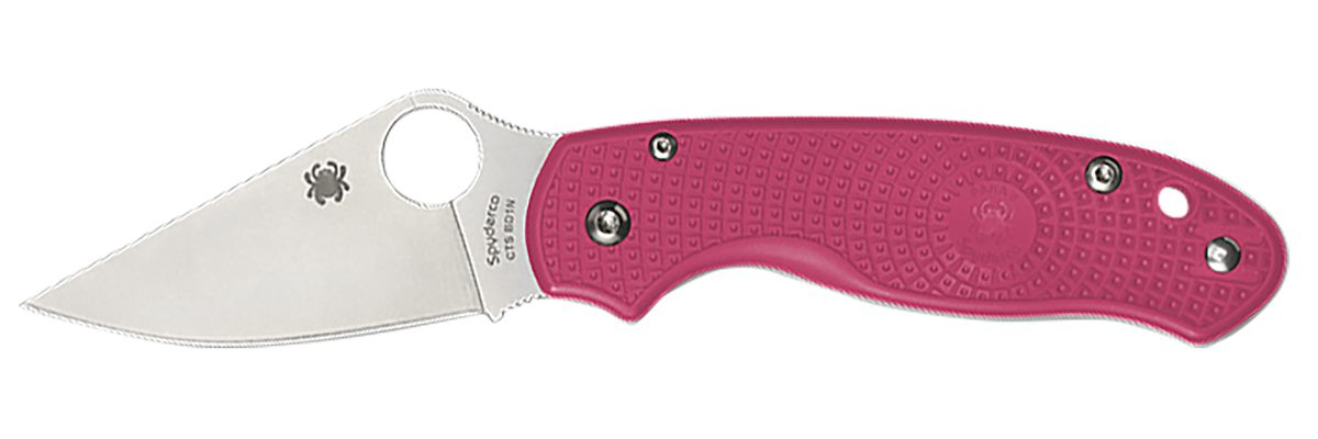 Spyderco C223PN Para 3 Lightweight Breast Cancer EDC 2.93in Folding Plain S