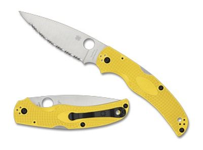 SPYDERCO NATIVE CHF SALT LW YLW SRTD