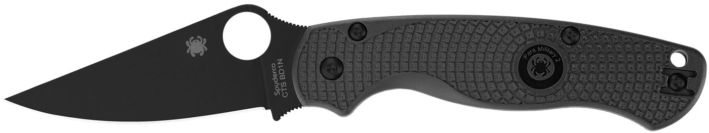 Spyderco C81pbbk2 Para Mltry 2 Blk/blk LW