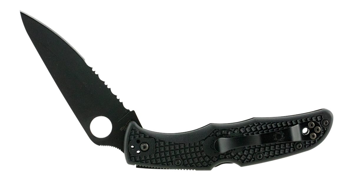 Spyderco C10PSBBK Endura 4 Lightweight 3.75in Folding Clip Point Part Serra