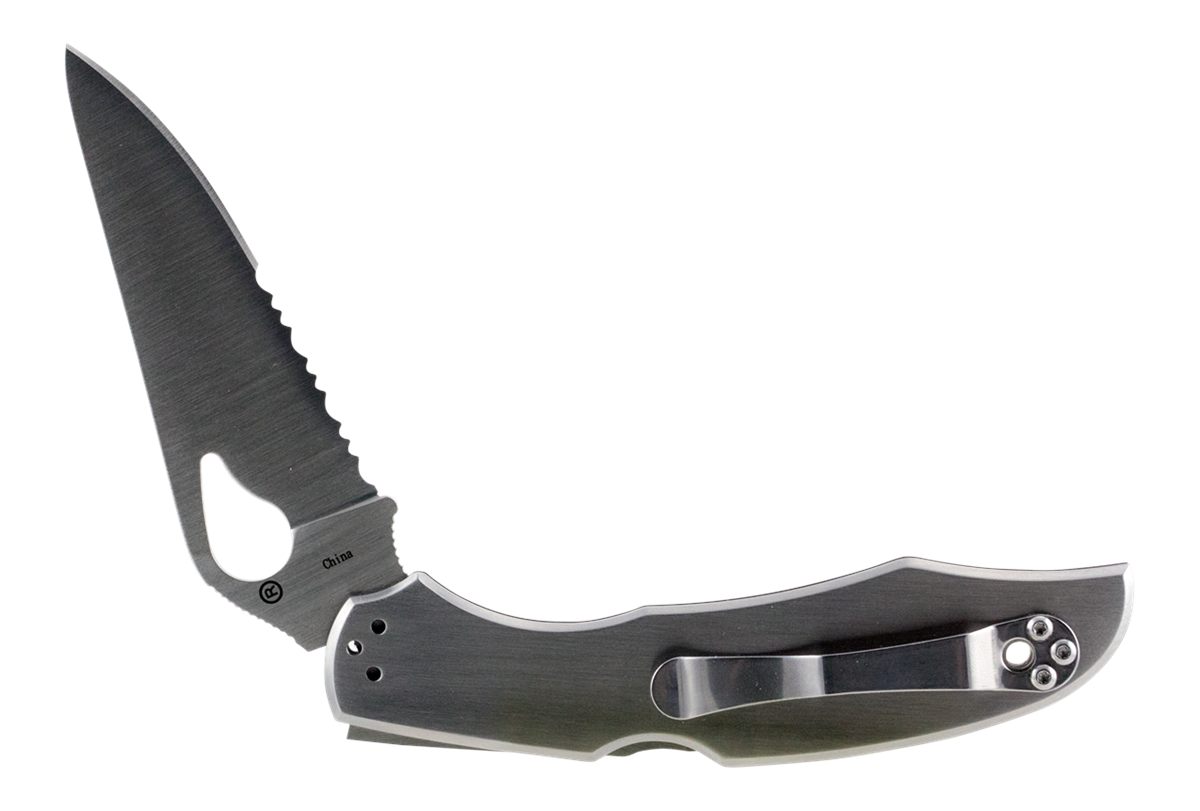 Spyderco BY03PS2 Byrd Cara 2 3.75in Folding Drop Point, Part Serrated 8 Cr1