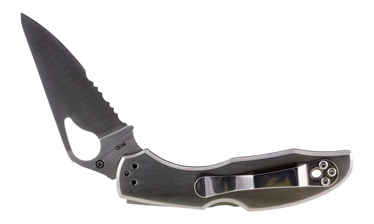 Spyderco BY04PS2 Byrd Meadowlark 2 2.94in Folding Clip Point Part Serrated