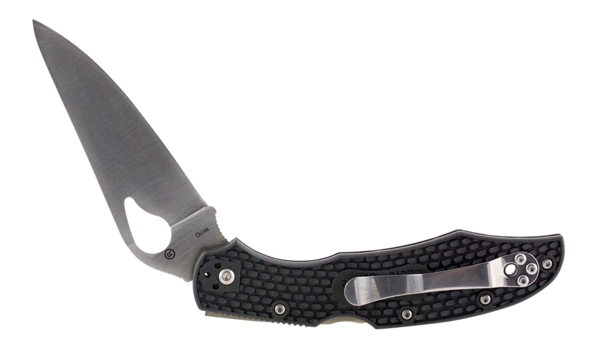 Spyderco BY03PBK2 Byrd Cara 2 Lightweight 3.75in Folding Drop Point Plain 8