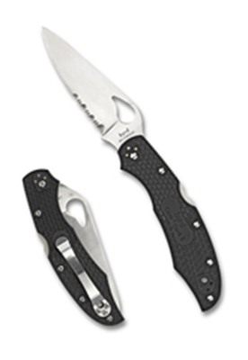 Spyderco BY03PSBK2 Byrd Cara 2 Lightweight 3.75in Folding Drop Point Part S