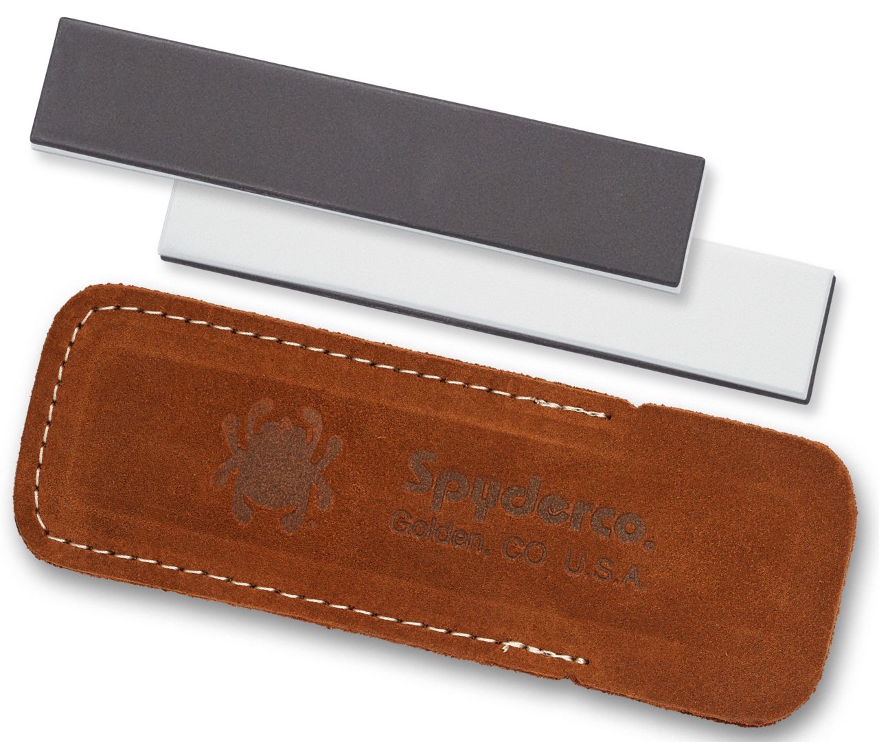 Spyderco 303MF Double Stuff Sharpening Stone Ceramic Sharpener Medium/Fine