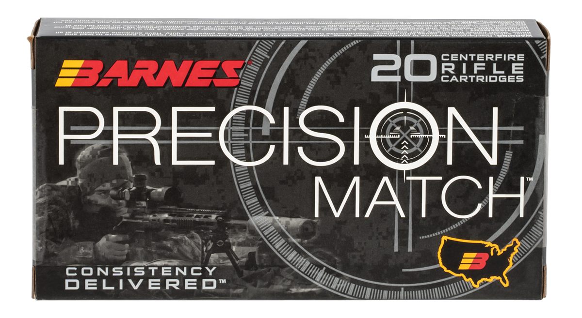 Barnes Bullets 30742 Precision Match 260 Rem 140gr Open Tip Boat Tail 20 Pe