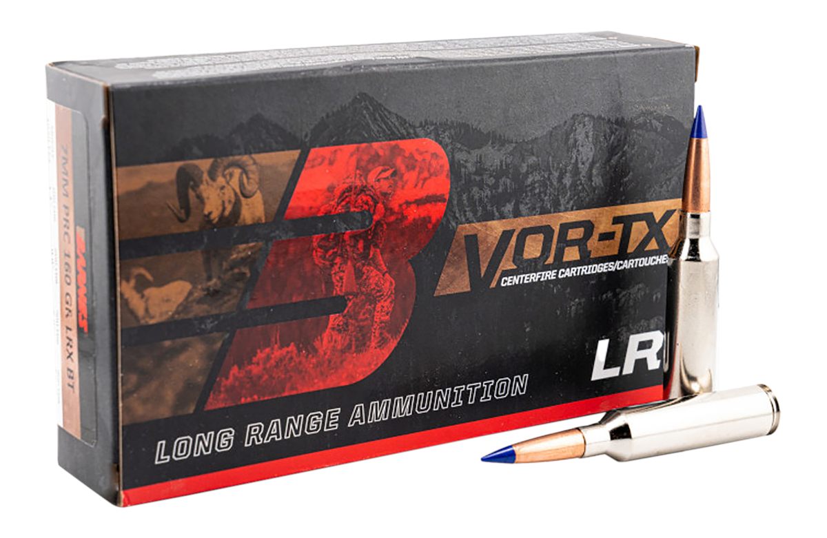 Barnes Bullets VOR-TX Long Range Rifle Ammunition 7mm PRC 160gr LRX 3050 fp