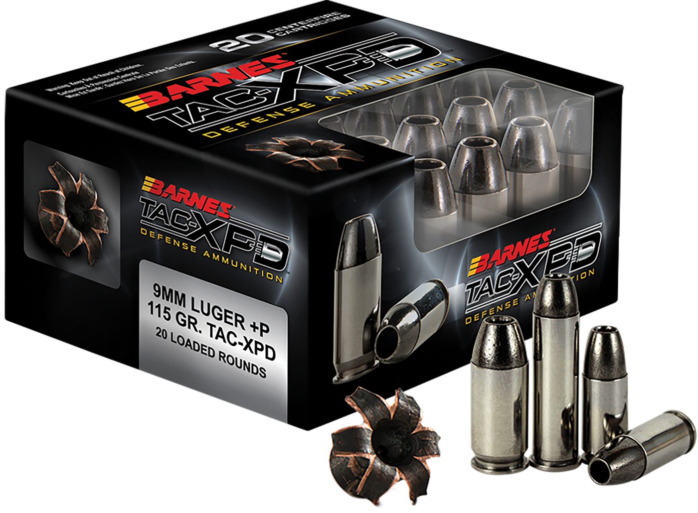 Barnes Bullets 21550 TAC-XPD Defense Handgun 357 Mag 125gr 20 Per Box/10 Ca