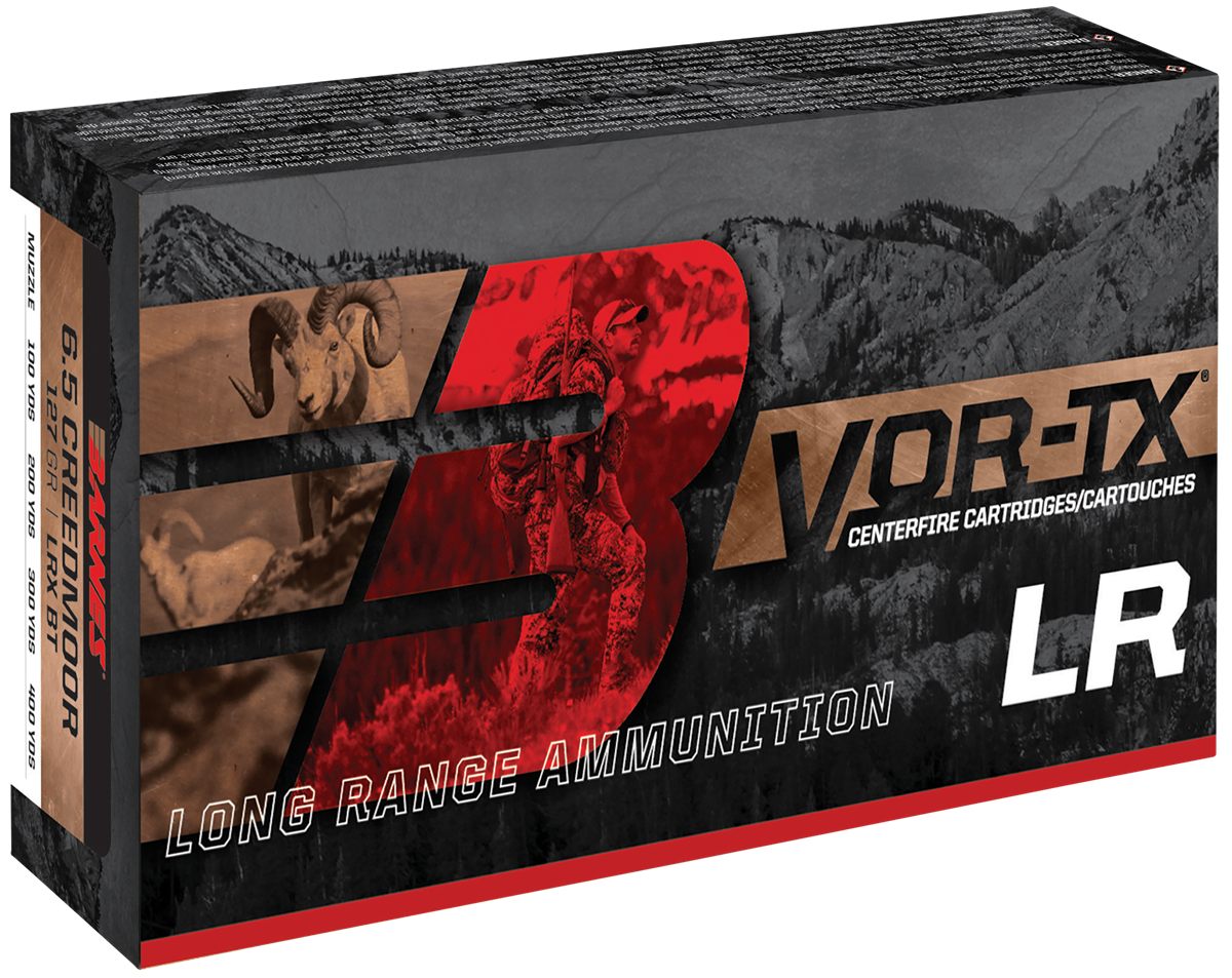 Barnes Bullets 28986 VOR-TX Long Range 6.5 Creedmoor 127gr LRX Boat Tail 20