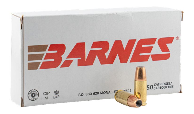 Barnes Bullets 32529 9mmLuger 124gr Semi Jacketed Hollow Point 20 Per Box/1