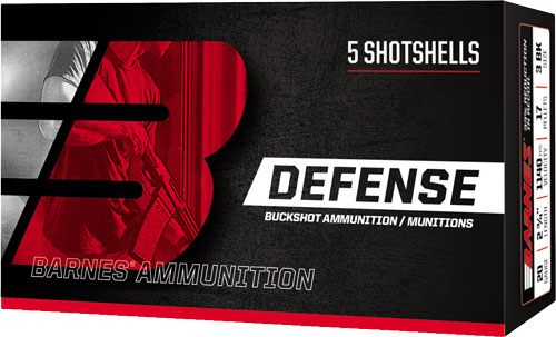Barnes Bullets 32013 Defense 20 Gauge 2.75in 17 Pellets 3 Buck Shot 5 Per B view 3