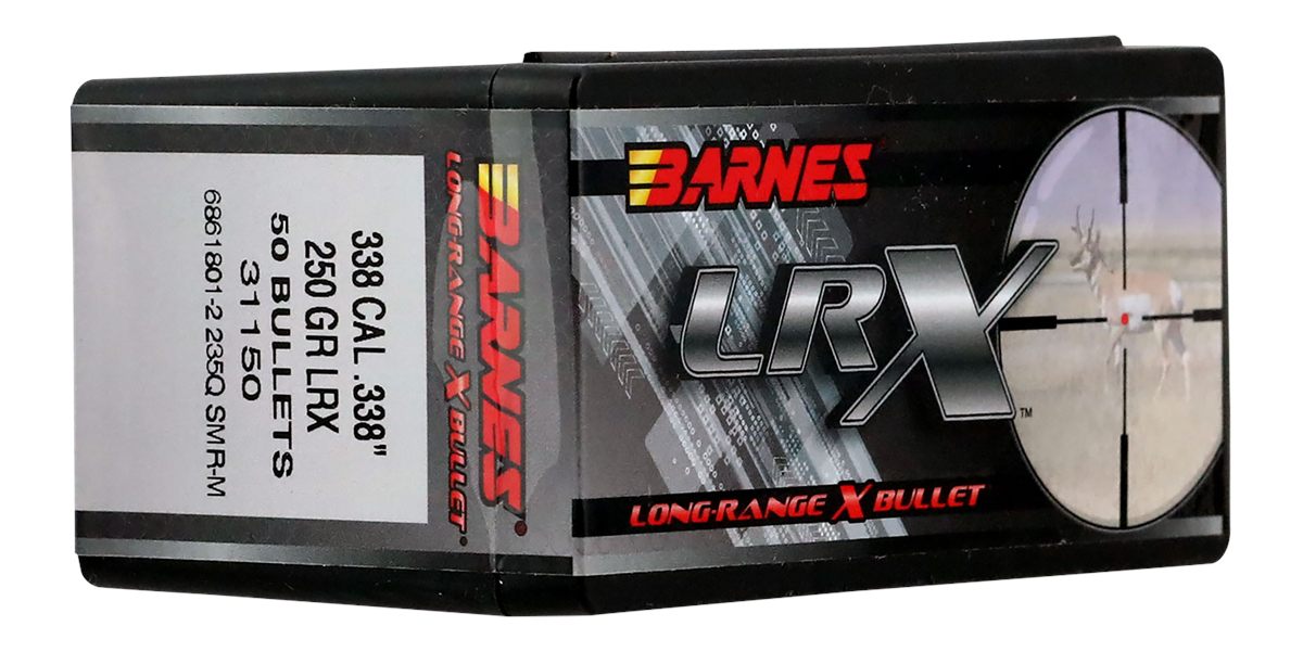 Barnes LRX Long-Range X Bullets .338 cal .338in 250gr 50/ct