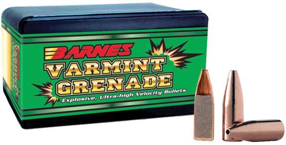 Barnes Bullet Varmint Grenade Rifle 6mm .243in 62 Vgfb 100/ct