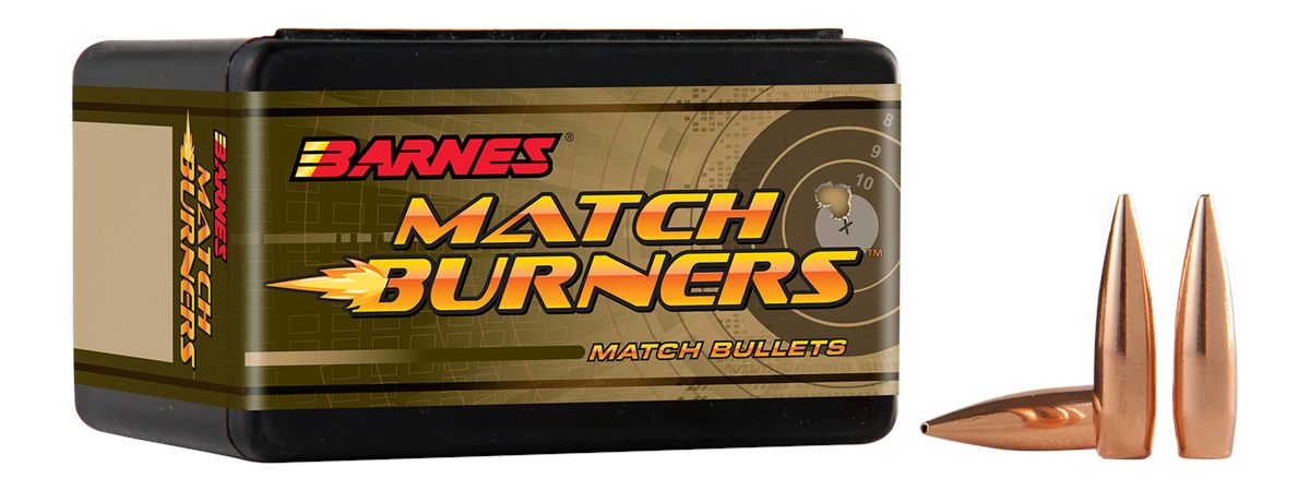 Barnes Bullets 30381 Match Burners 30 Cal 155gr Boat Tail 100/Box