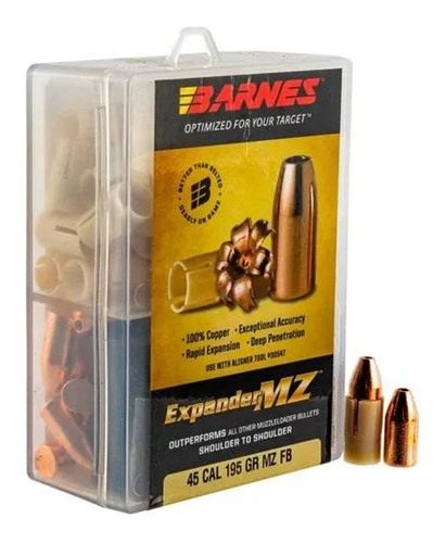 Barnes Bullets 30506 Expander MZ Muzzleloader 45 Hollow Point 195gr 15rd/Bo view 2