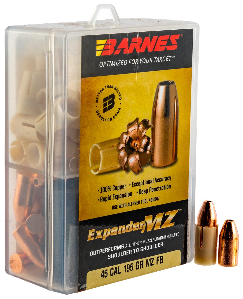 Barnes Bullets 30509 Expander MZ Muzzleloader 45 Hollow Point 195gr 24rd/Bo