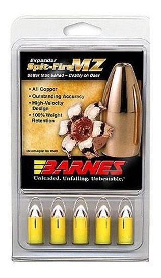 Barnes SpitFire TMZ Muzzleloader Bullets with Sabot .50 cal .451in 250gr Sf