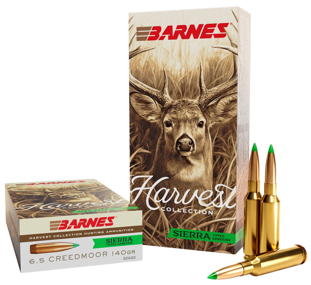 Barnes Bullets 32400 Harvest 6.5 Creedmoor 140gr Sierra Tipped GameKing 20