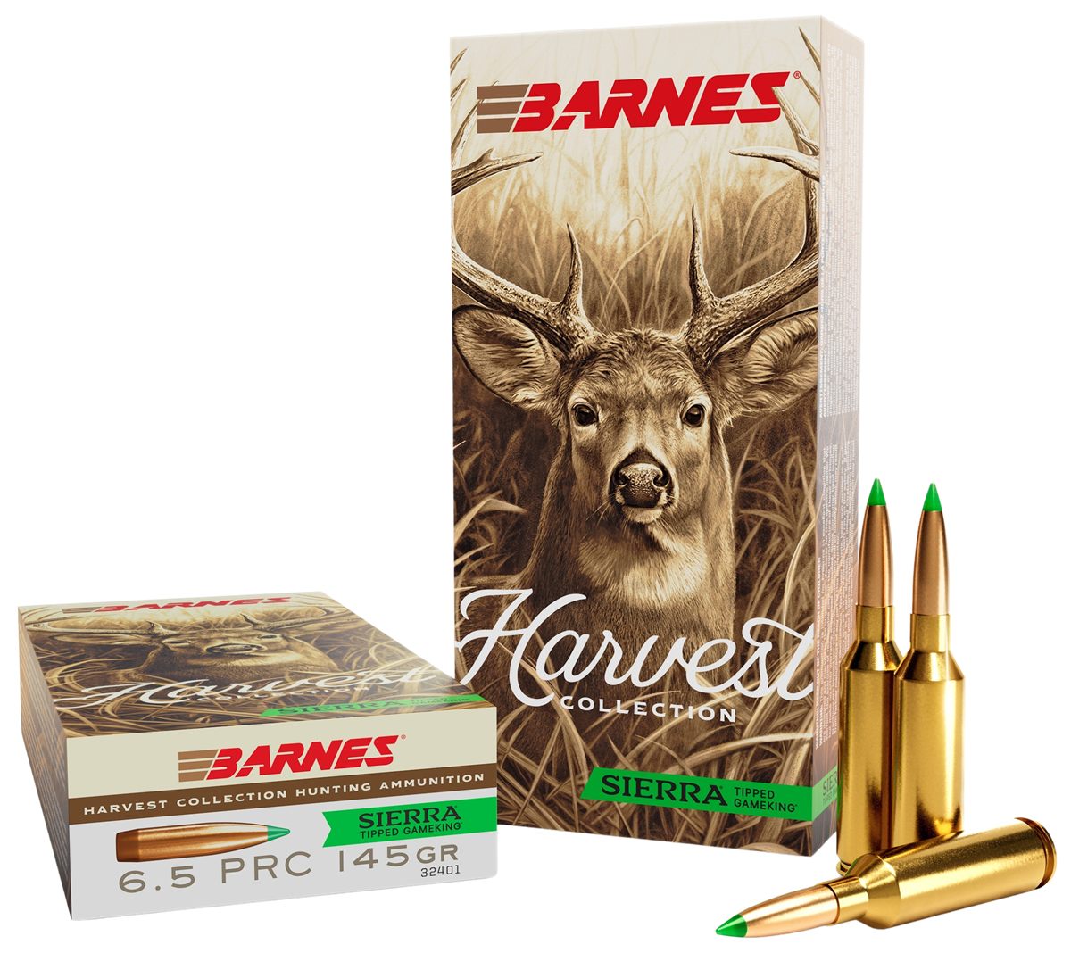 Barnes Bullets 32401 Harvest 6.5PRC 145gr Sierra Tipped GameKing 20 Per Box