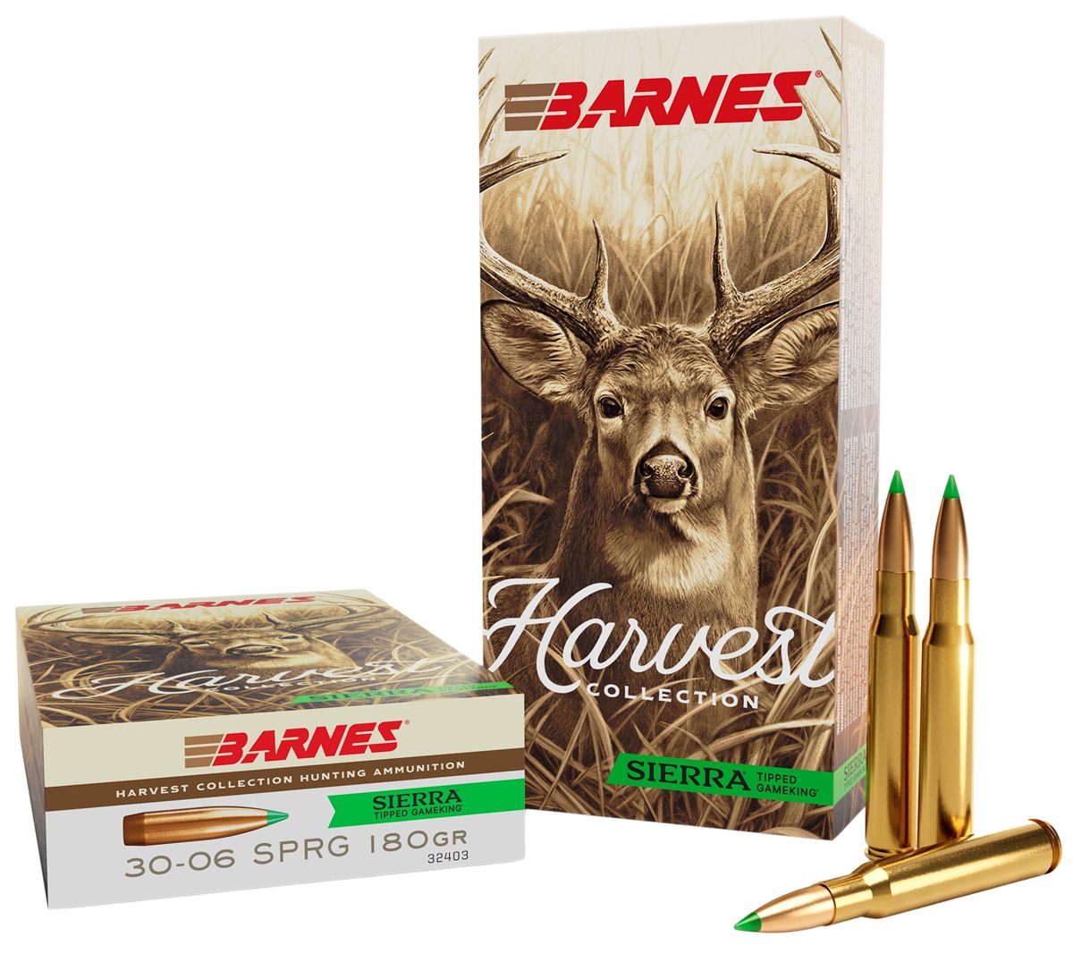 Barnes Bullets 32403 Harvest 30-06 Springfield 180gr Sierra Tipped GameKing