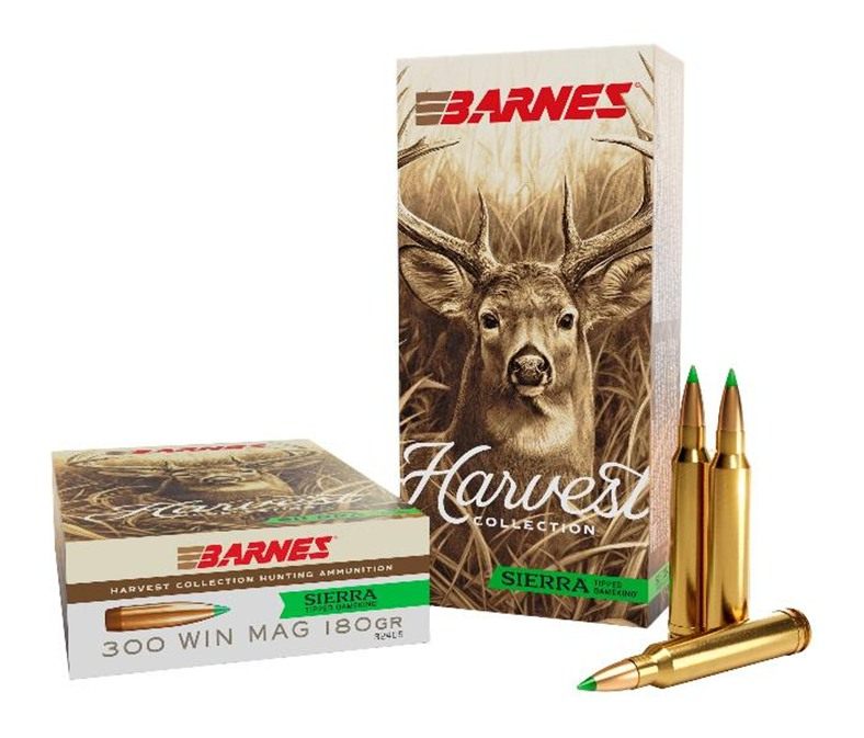 Barnes Bullets 32405 Harvest 300 WinMag 180gr Sierra Tipped GameKing 20 Per view 3
